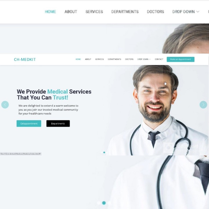 Medical clinic website