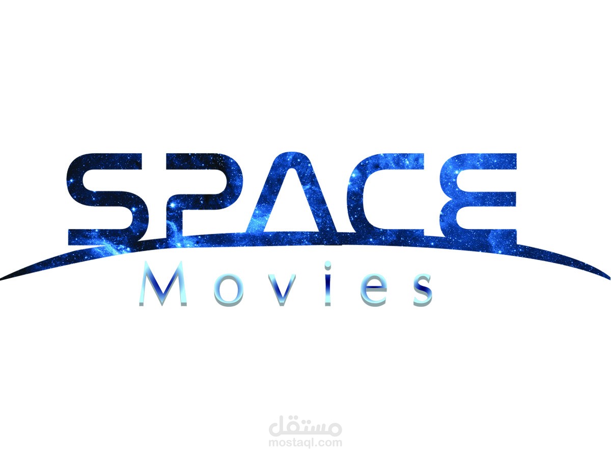 space movie logo design