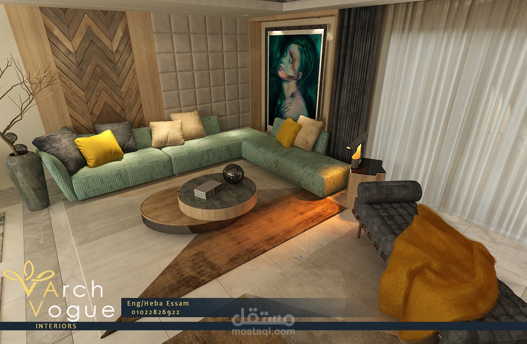 modern reception interior design | مستقل