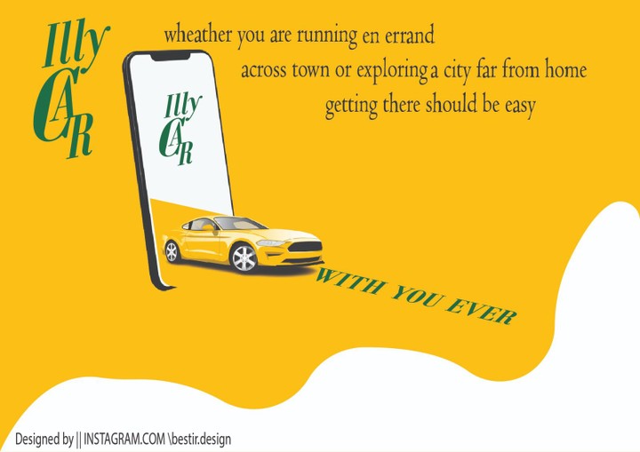 Poster for new app ( illy car )