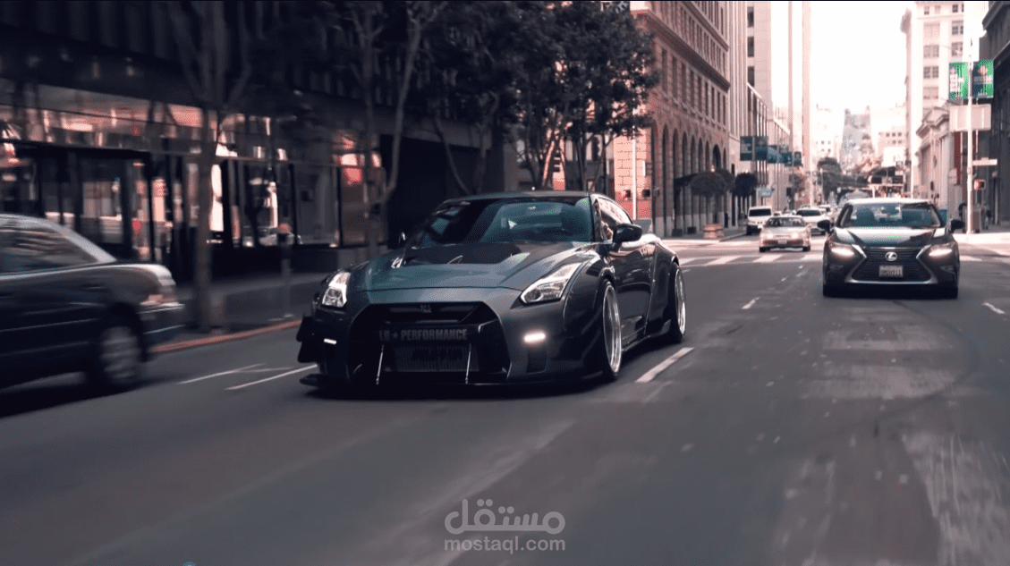 A Review Video of the Nissan GTR 36 Featuring Music and Video Clips