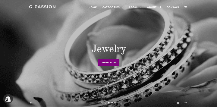 متجر shopify لبيع الملابس والمجوهرات والهدايا