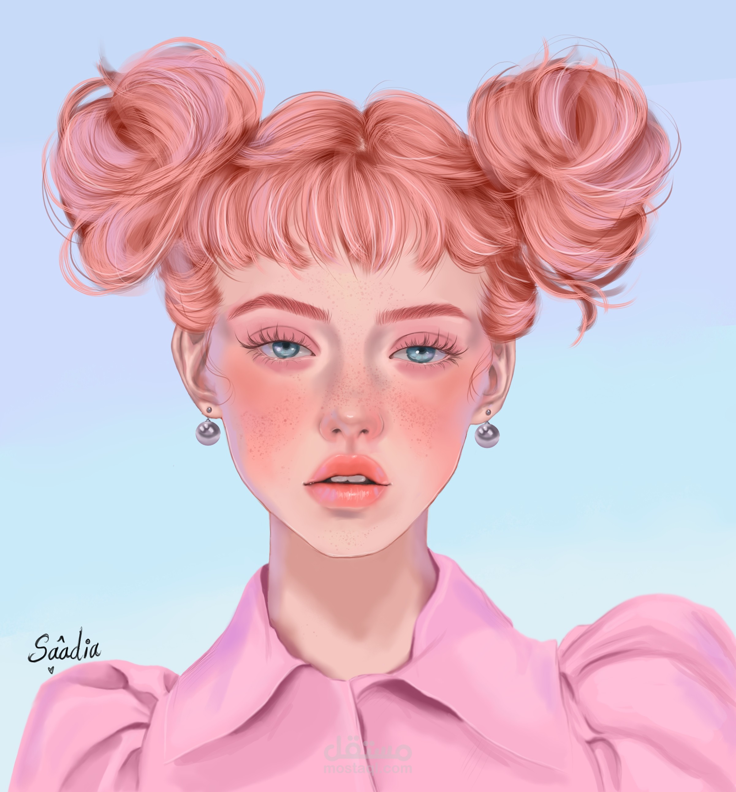 رسم رقمي لبورتريه