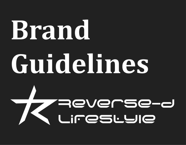 Reverse-d Lifestyle brand guideline book