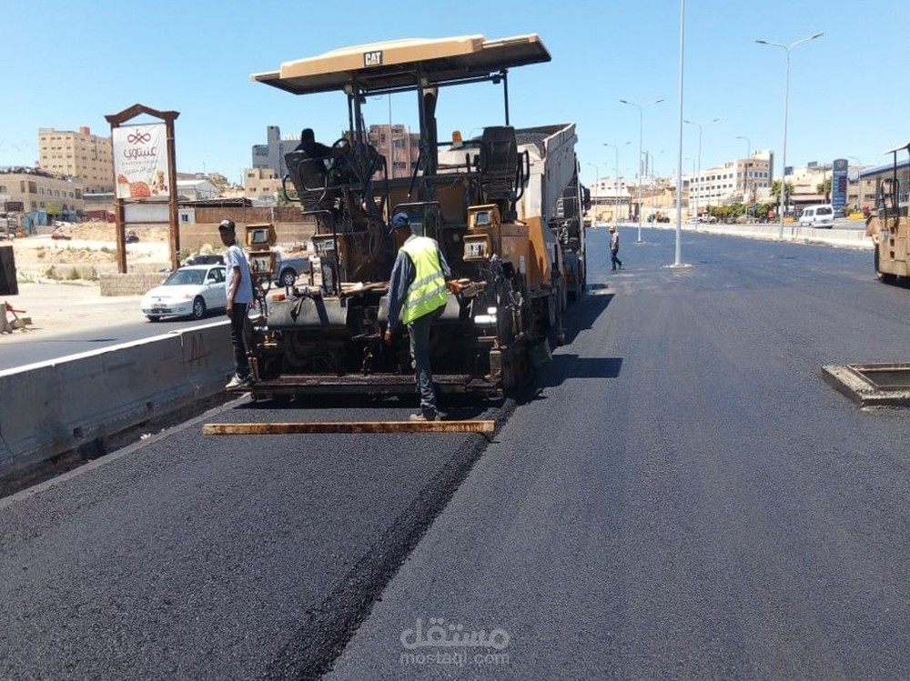 Construction of Multiple streets Saudi Arabia