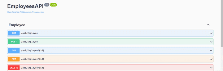 CRUD OP APIs Using ASP.Net