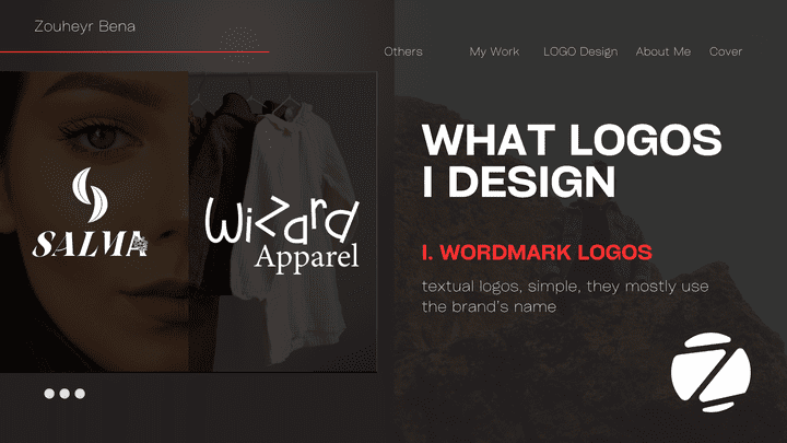 تصميم شعار نصي بسيط واحترافي design w wordmark logo