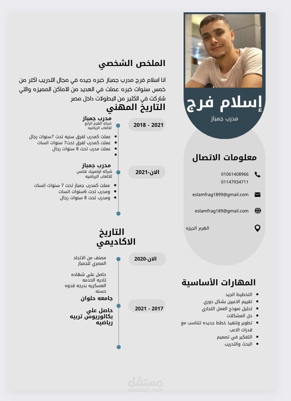 تصميم cv احترافي | مستقل