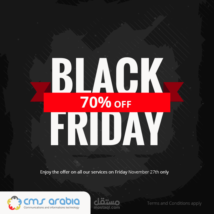 CMS Arabia black friday facebook ad