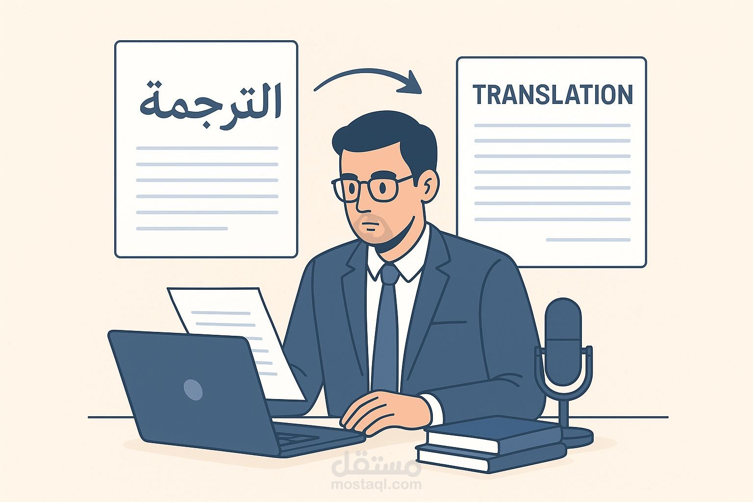اتقان اللغات و صناعه المحتوي النصي والسمعي