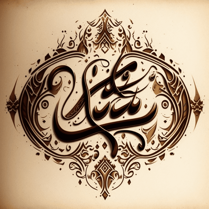 شعار الجمعيه الخيريه بالخط العربي