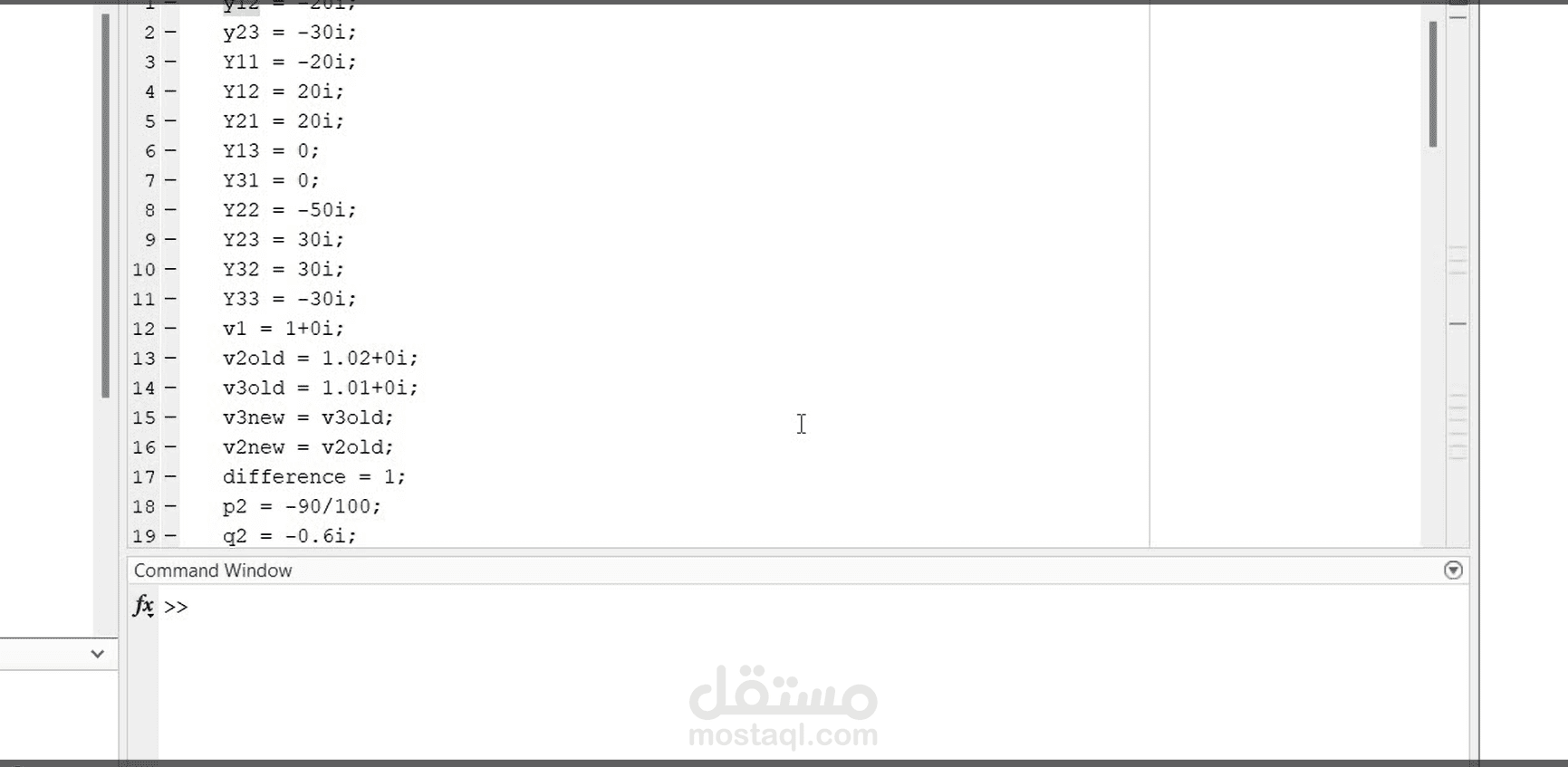 power flow calculation bs using matlab