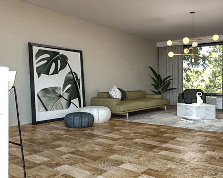 Kitchen and Living room for a small apartment
