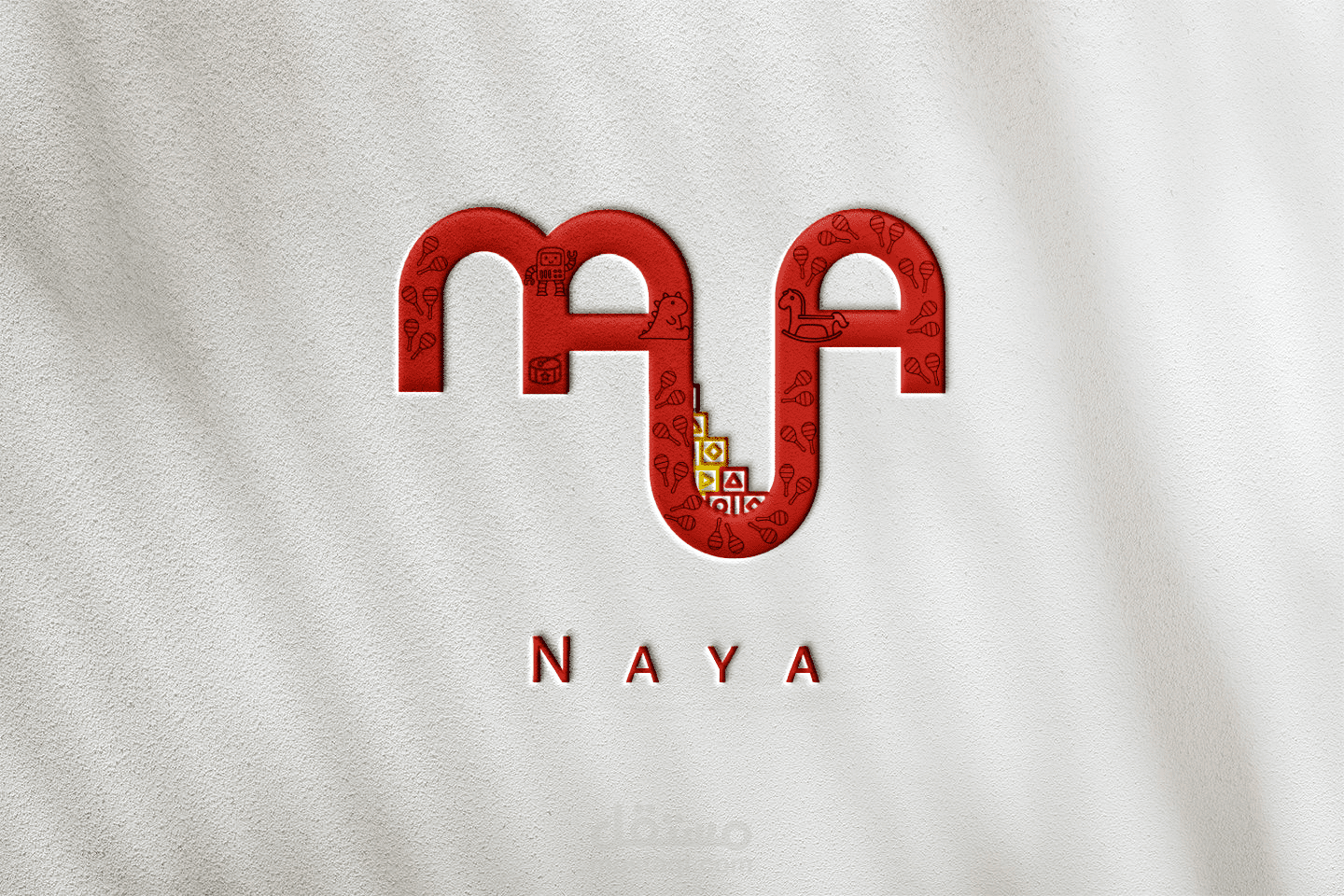 تصميم شعار لحضانة اطفال باسم NAYA