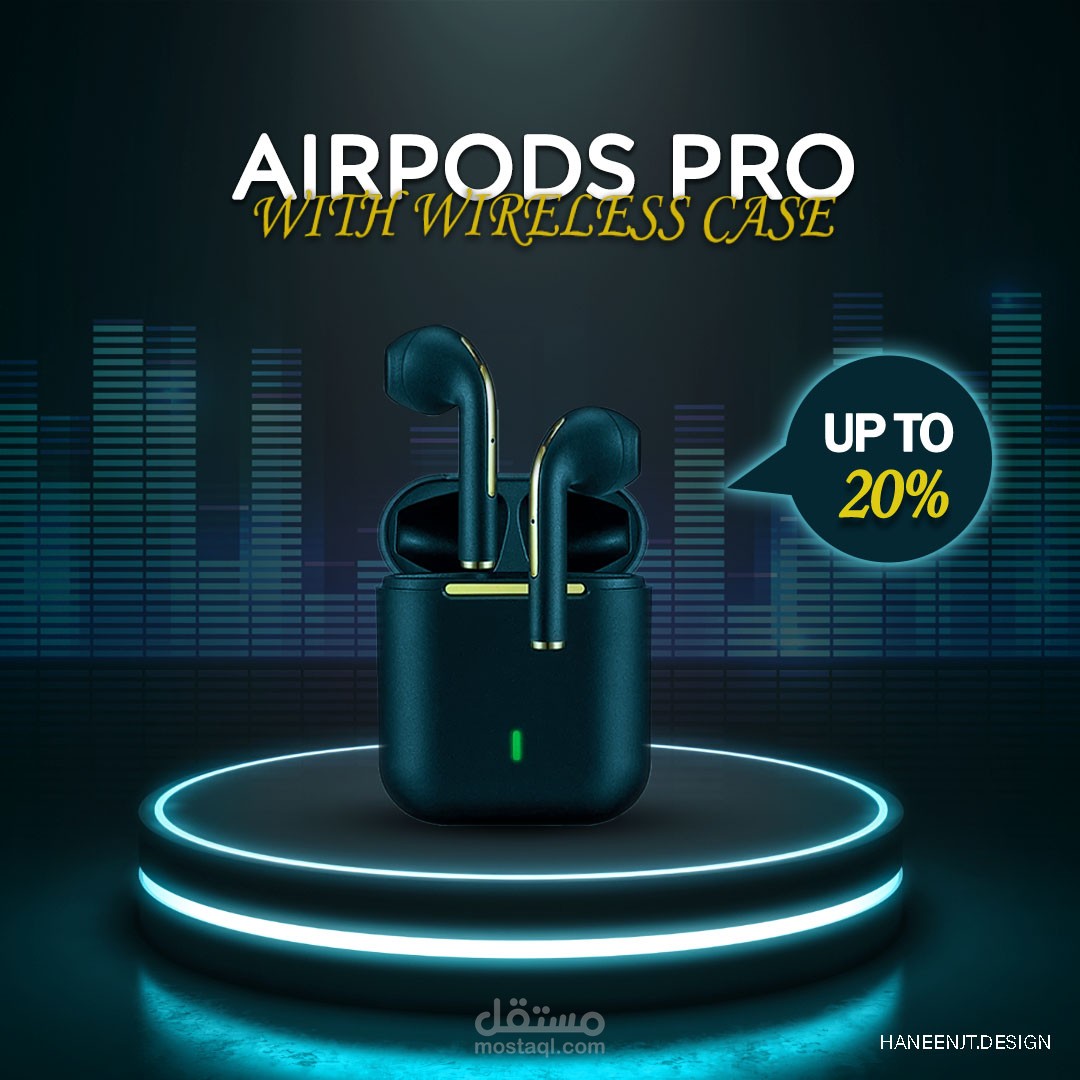 Social media design for AirPods