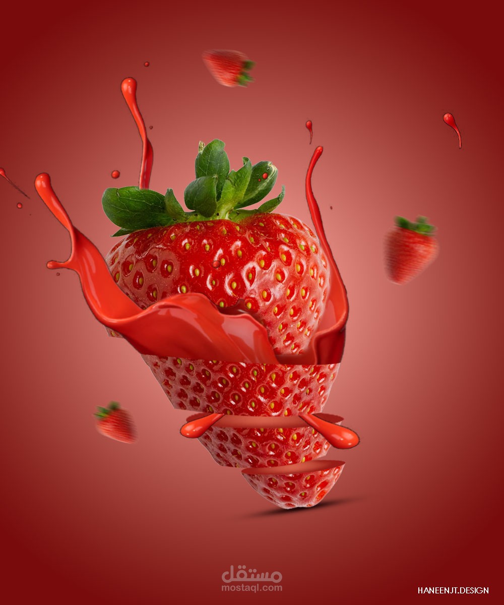 Social media design for strawberry