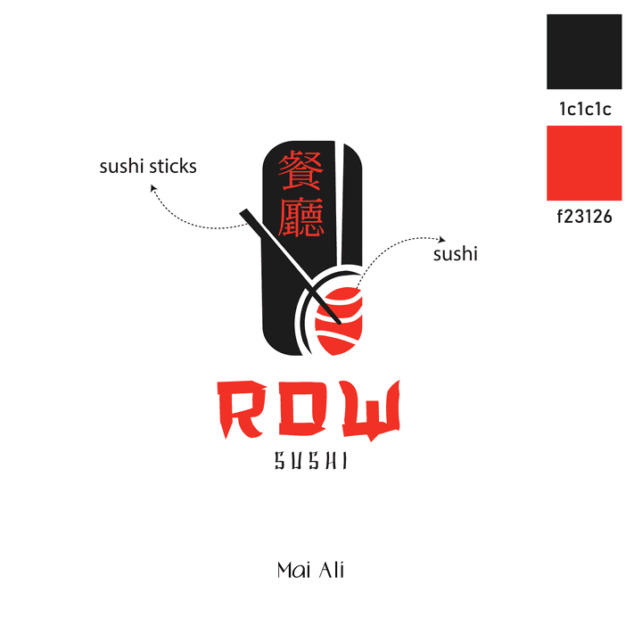 New logo- Row "sushi restaurant"