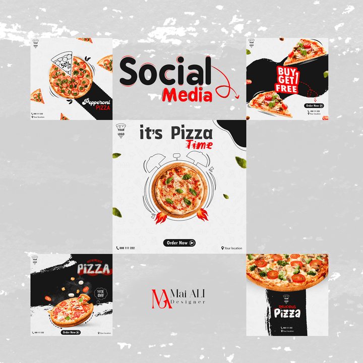 Social media pizza post