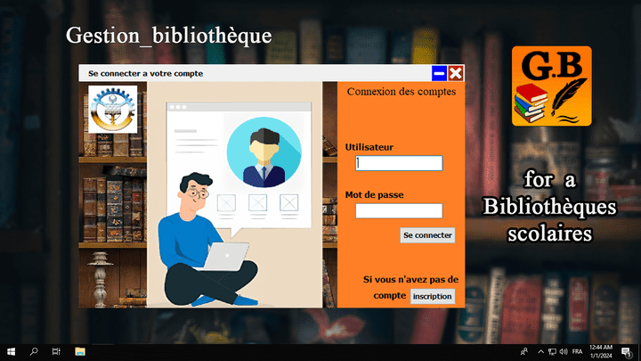 تطبيق Gestion_bibliothèque .exe