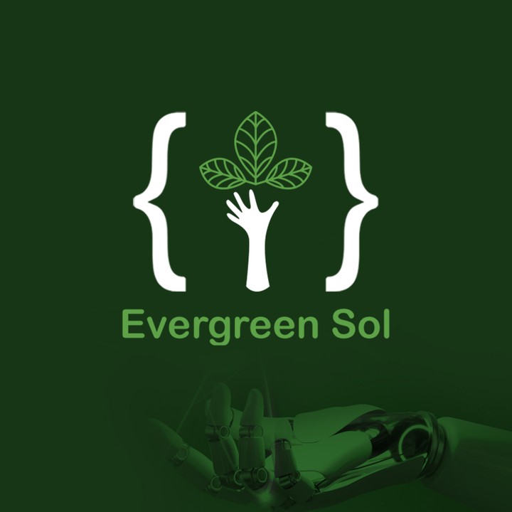 تصميم لوجو شركه Evergreen Sol  للبرمجيات و الحلول الرقمية