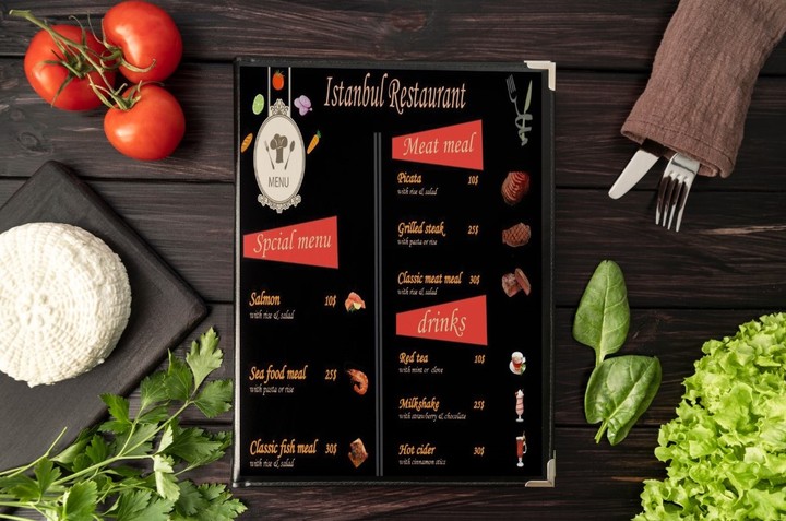 menu design