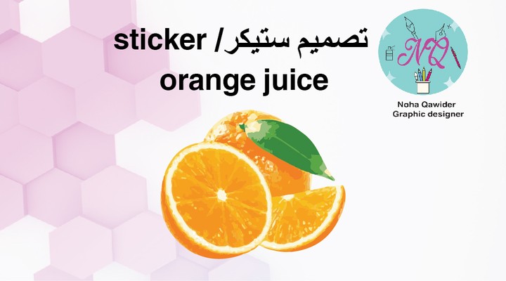 orange juice sticker