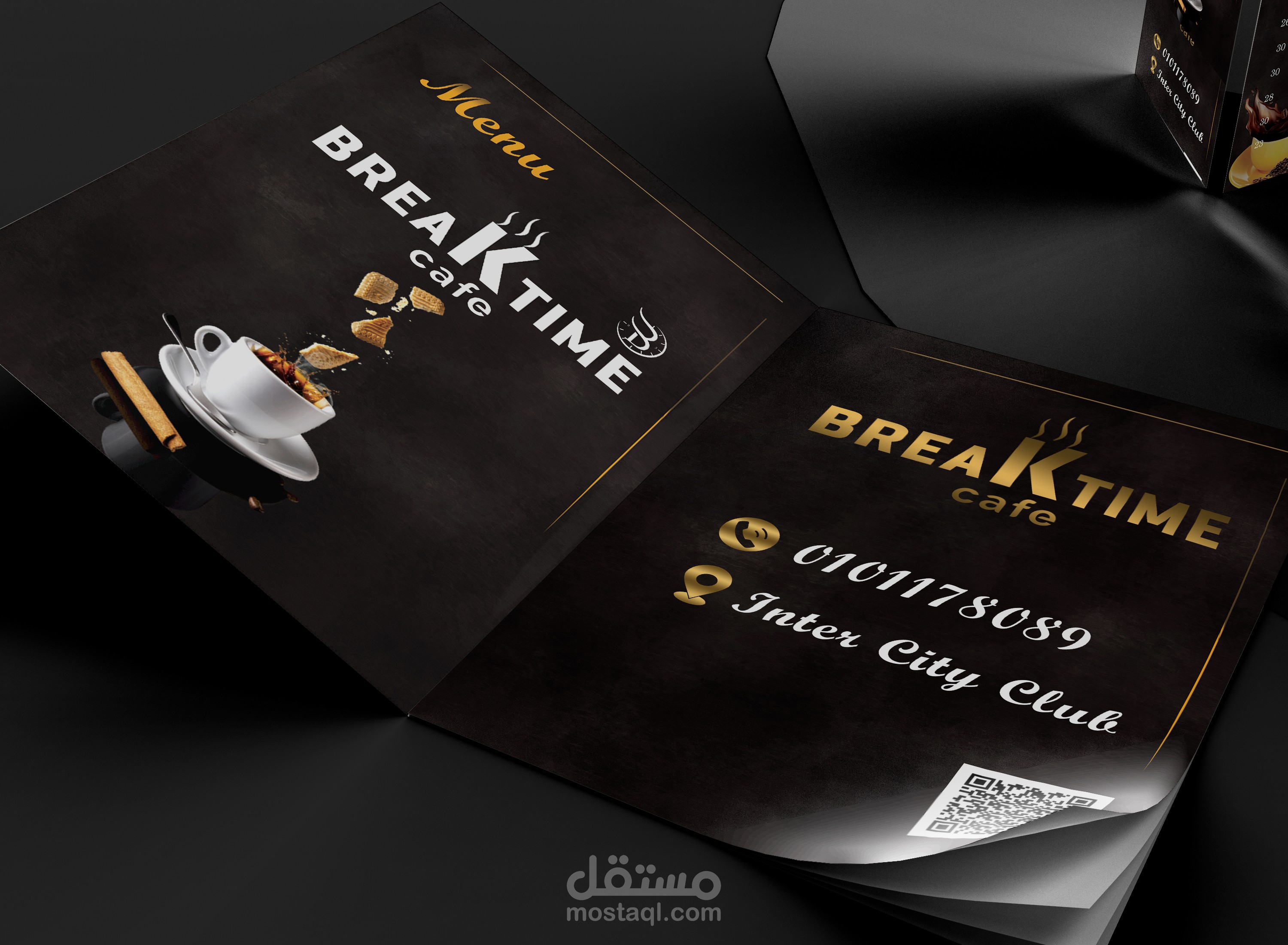 تصميم مينيو كافيه BREAK TIME