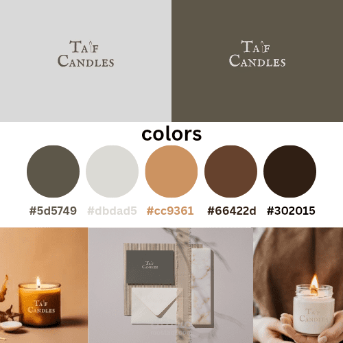 هوية بصرية لشركة Taif candles