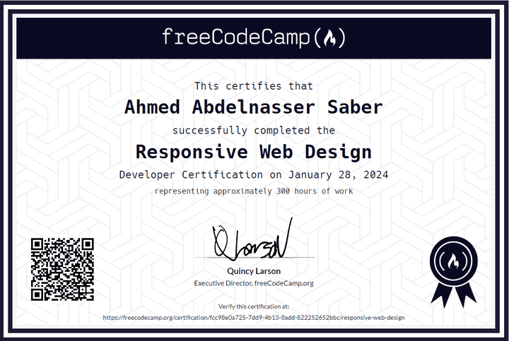 My Responsive Web Design Certifications