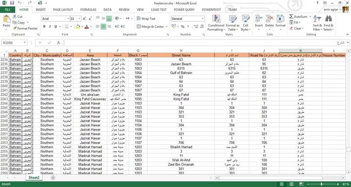 Extracting Data about Bahrain Kingdom