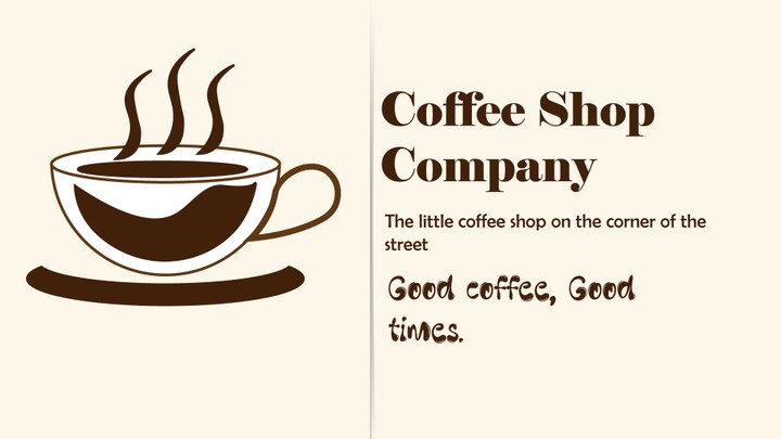 Coffee Shop Company simple cover