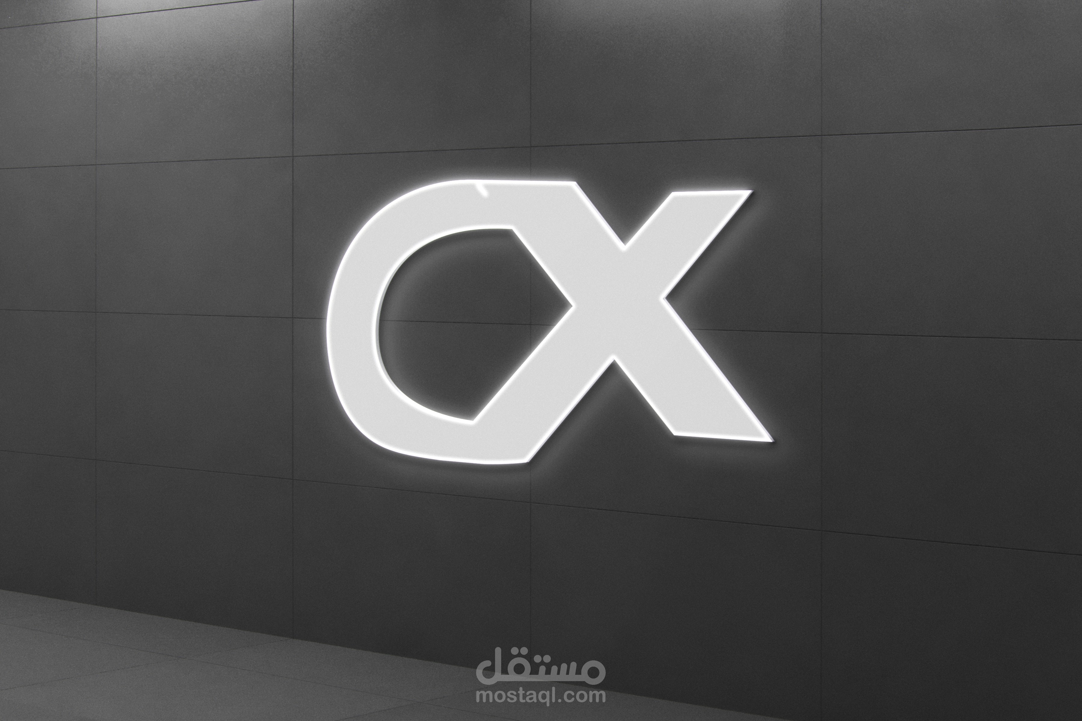 لوجو لشركة سيارات بأسم car x مستقل