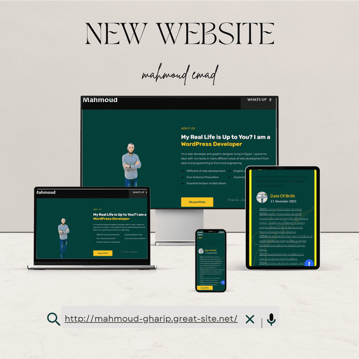 personal website by wordpress