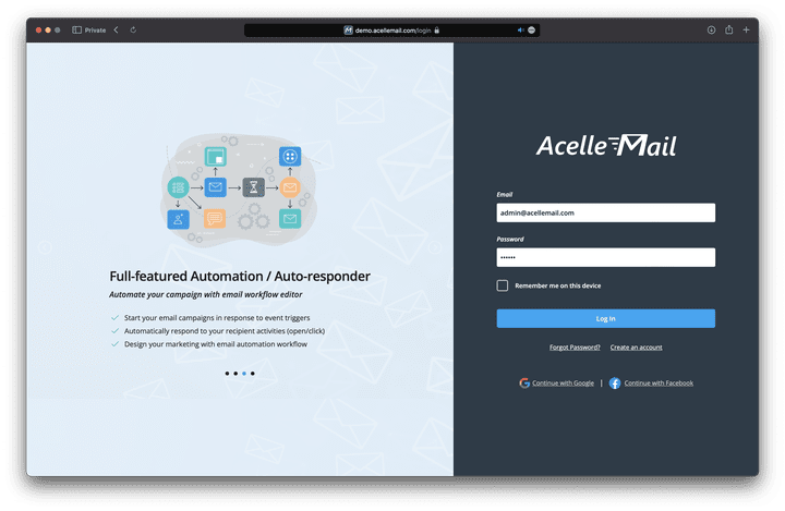 نظام Acelle للتسويق عبر البريد الإلكتروني - Acelle Email Marketing Web Application