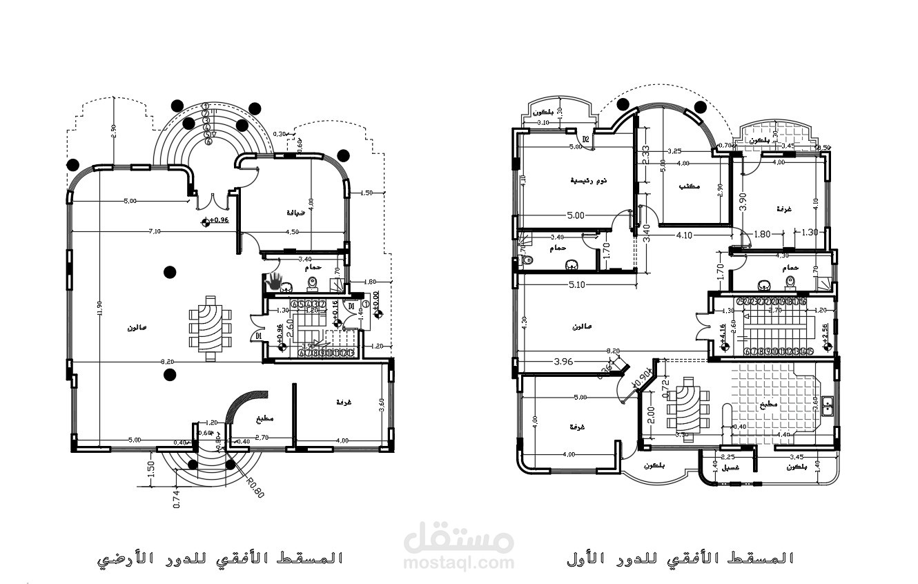 عدة مخططات فلل سكنية في الامارات