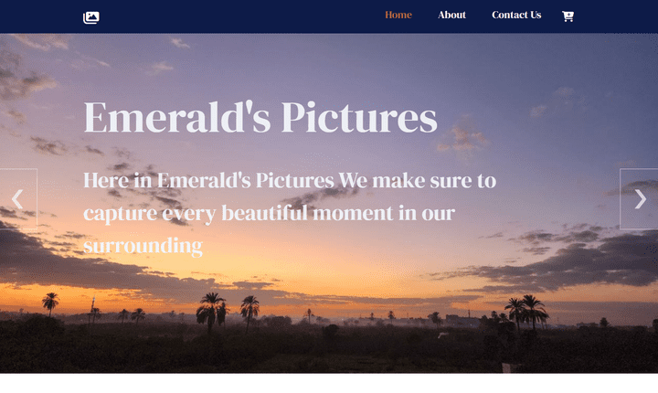 Emerald’s Pictures Website