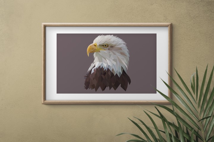 Low Poly (bald eagle)