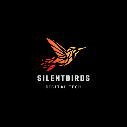 silent birds -online digital shop logo design