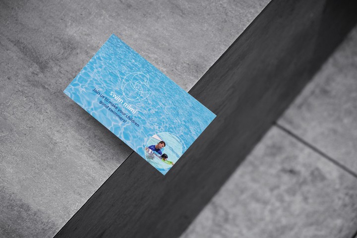 Business card for a children's swimming education program