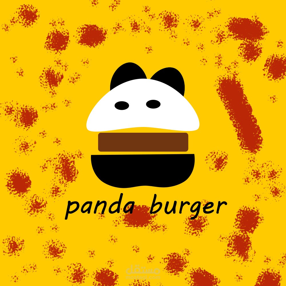لوجو لمطعم ( panda burger)