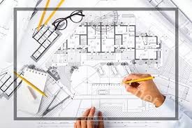تصميم معماري لفيلا سكنية 2D بالرسومات التنفيذية