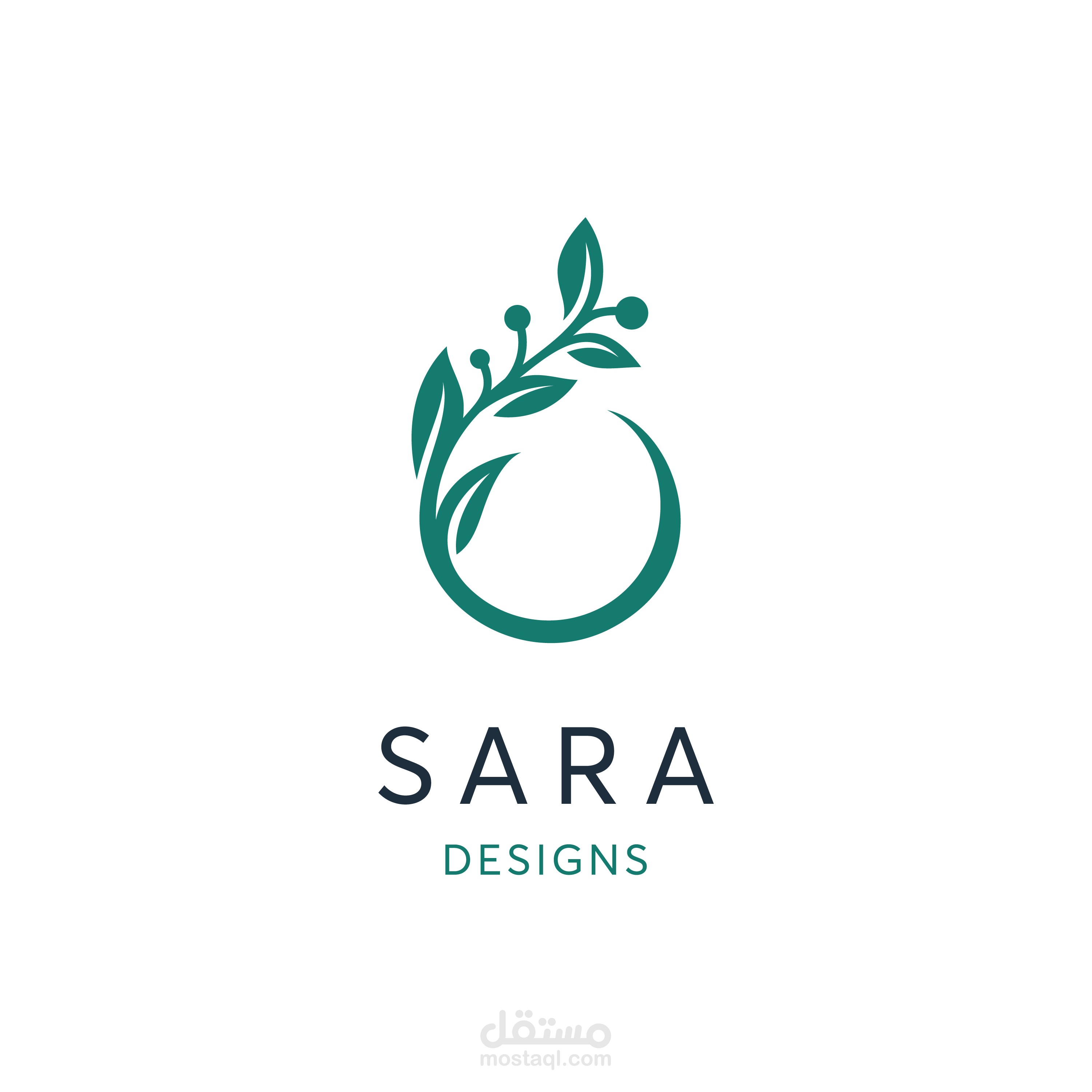 تصميم شعار Sara Designs و guideline للشعار