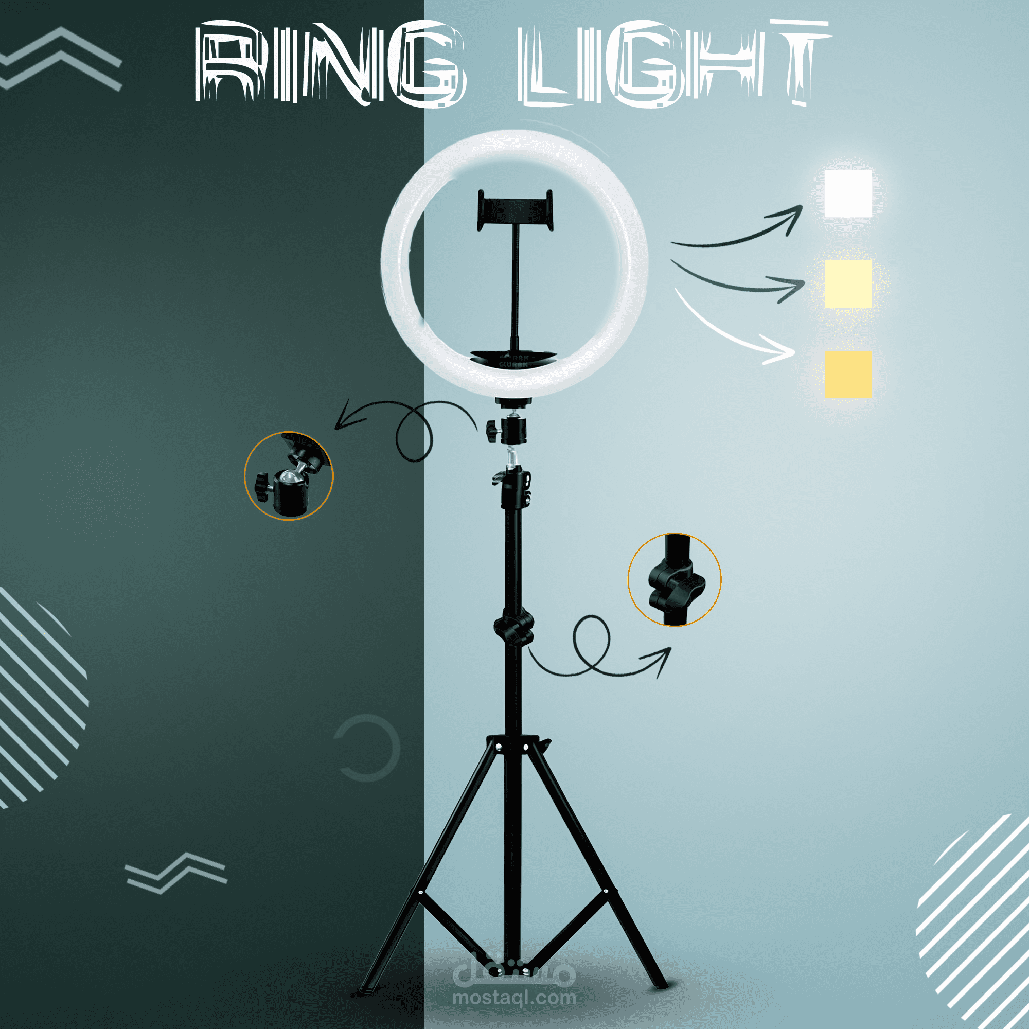 Ring Light Social Media Design