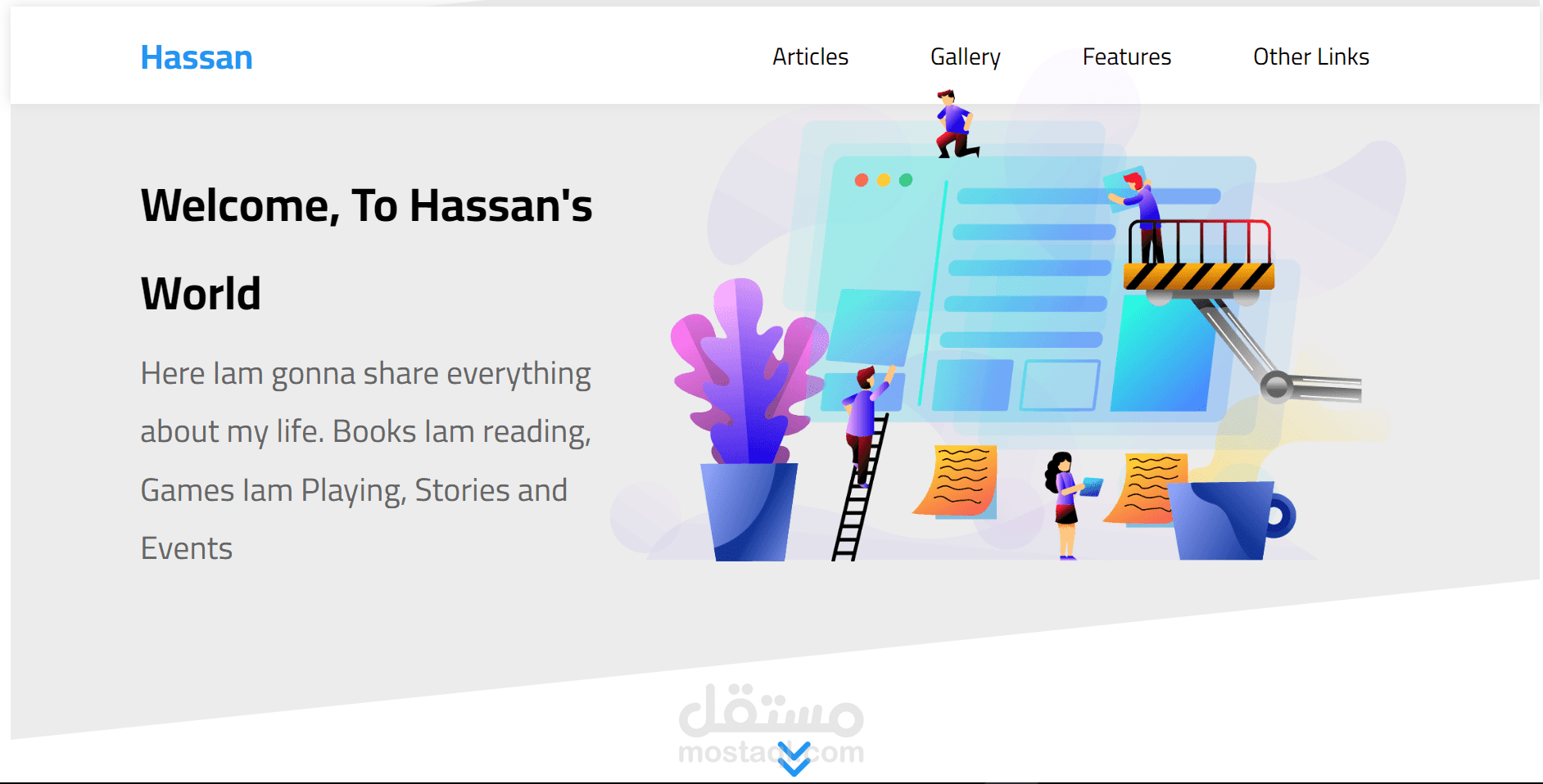 HTML & CSS Template More Than 12 Sections | مستقل