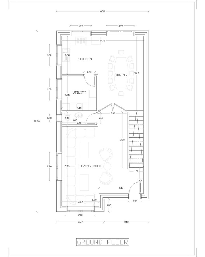 مخطط معماري لمنزل