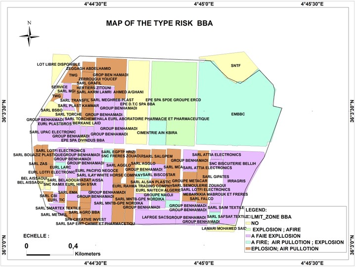 خريطة عنونة الاخطار الصناعية