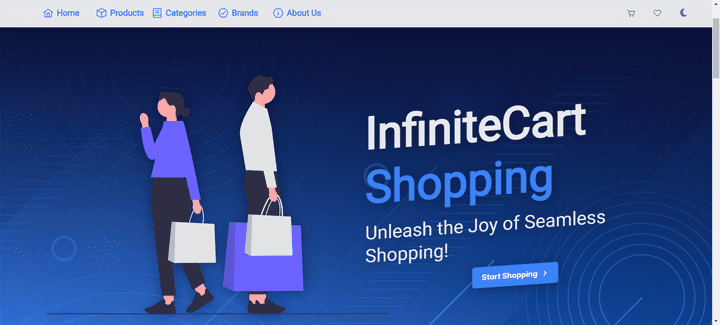 InfiniteCart (موقع تسويق الكترونى)