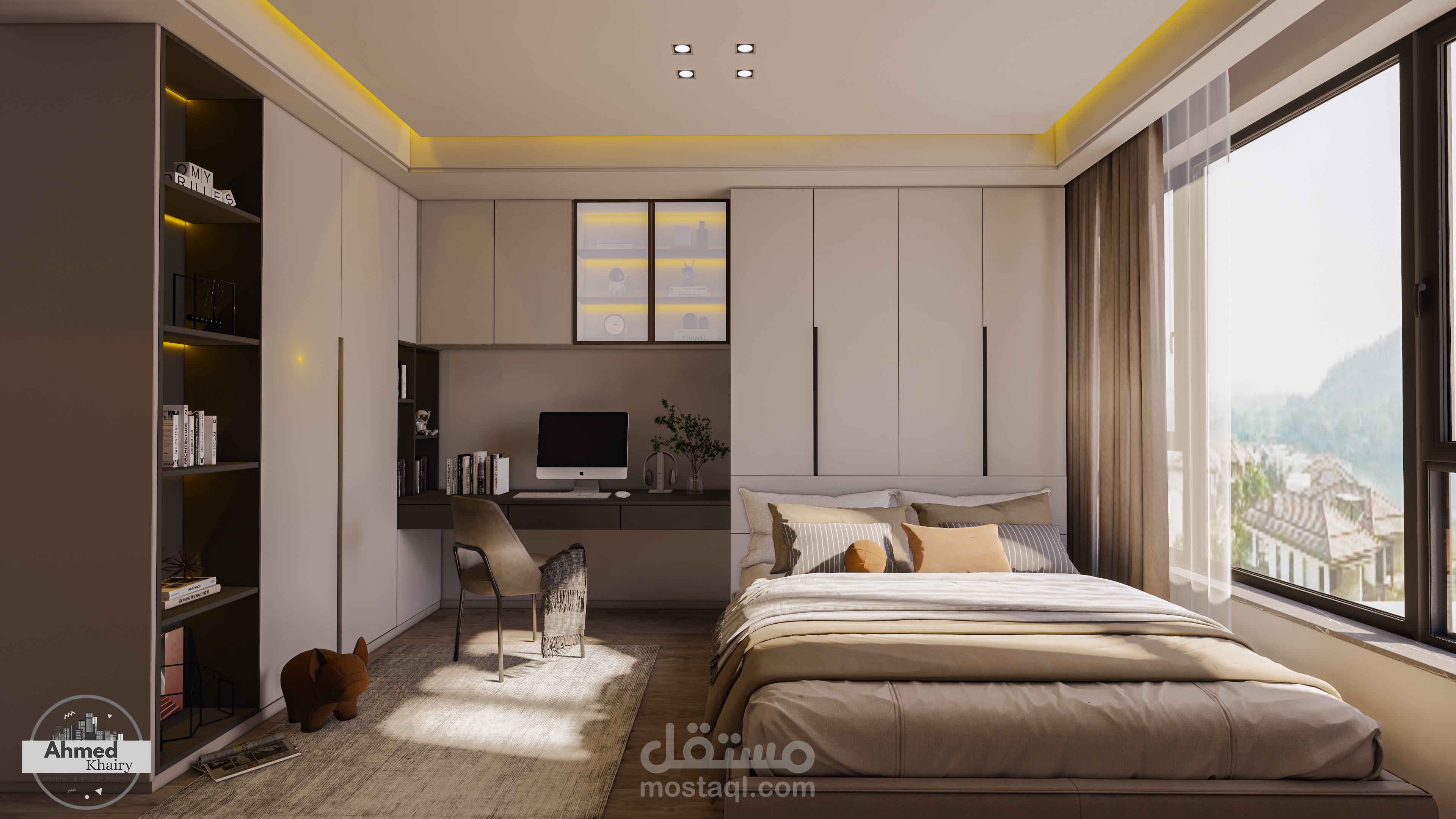 modern bedroom in ksa