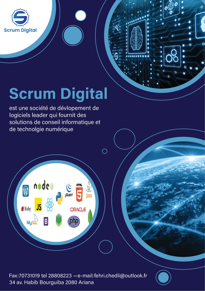 Scrum Digital هي شركة برمجة تونسية