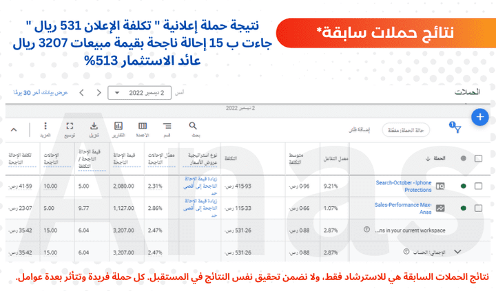 حملة إعلانية لمتجر الكتروني